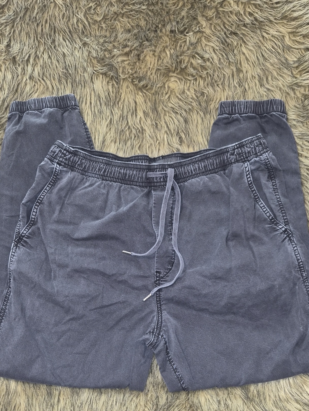 American Eagle Outfitters Navy Blue Drawstring Joggers